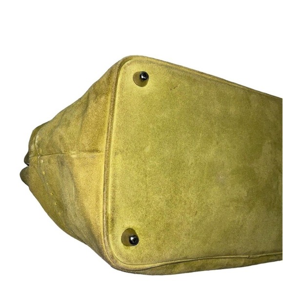 Coach Green and White Satchel - Picture 9 of 16